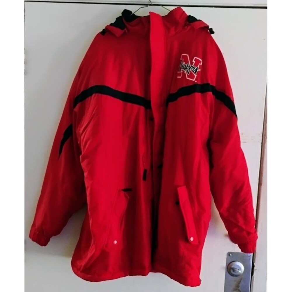 G-III SPORTS BY CARL BANKS NEBRASKA HUSKERS MENS 3XL WINTER PARKA LONG COAT